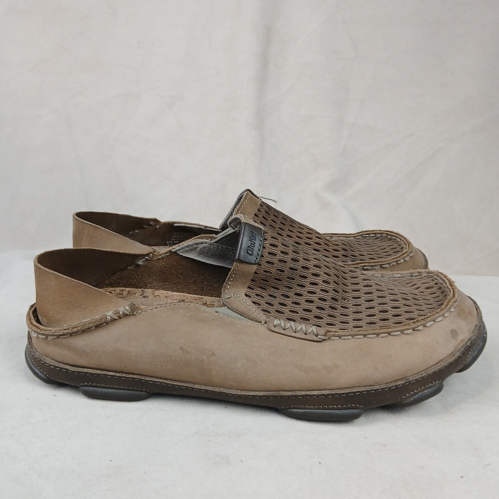 Olukai Moloa Aho 9ems Shoes Slip Ons Clay Husk Perforated